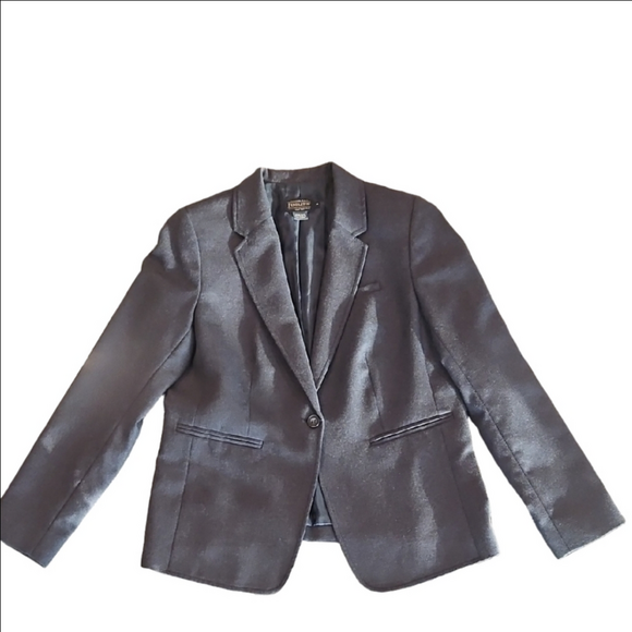 Vintage Pendleton Women’s Blue Wool Blazer Classic Business Casual Jacket 10 - Picture 4 of 12